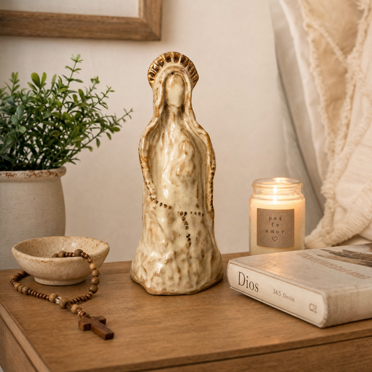 Virgen en gres